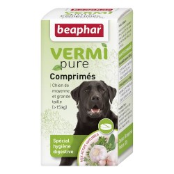 Comprimés Vermipure Chien moyen 50 cps BEAPHAR